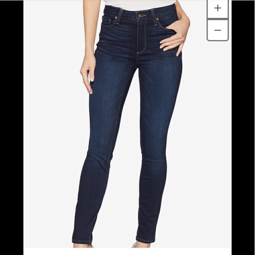 Paige Horton Ankle skinny jeans, color is Koda, size 28